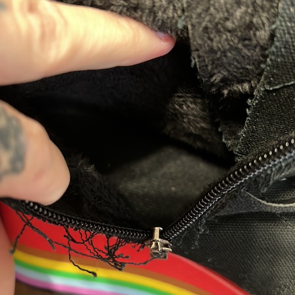 NWT Rainbow Platform Buckle Boots!! - Picture 8 of 8